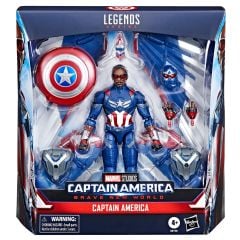 Marvel Legends Captain America Brave New World Movie Series: Captain America Deluxe Aksiyon Figür