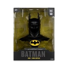 DC Multiverse + DC Direct Batman Cowl Replica Series: Batman (1989) Aksiyon Helmeti