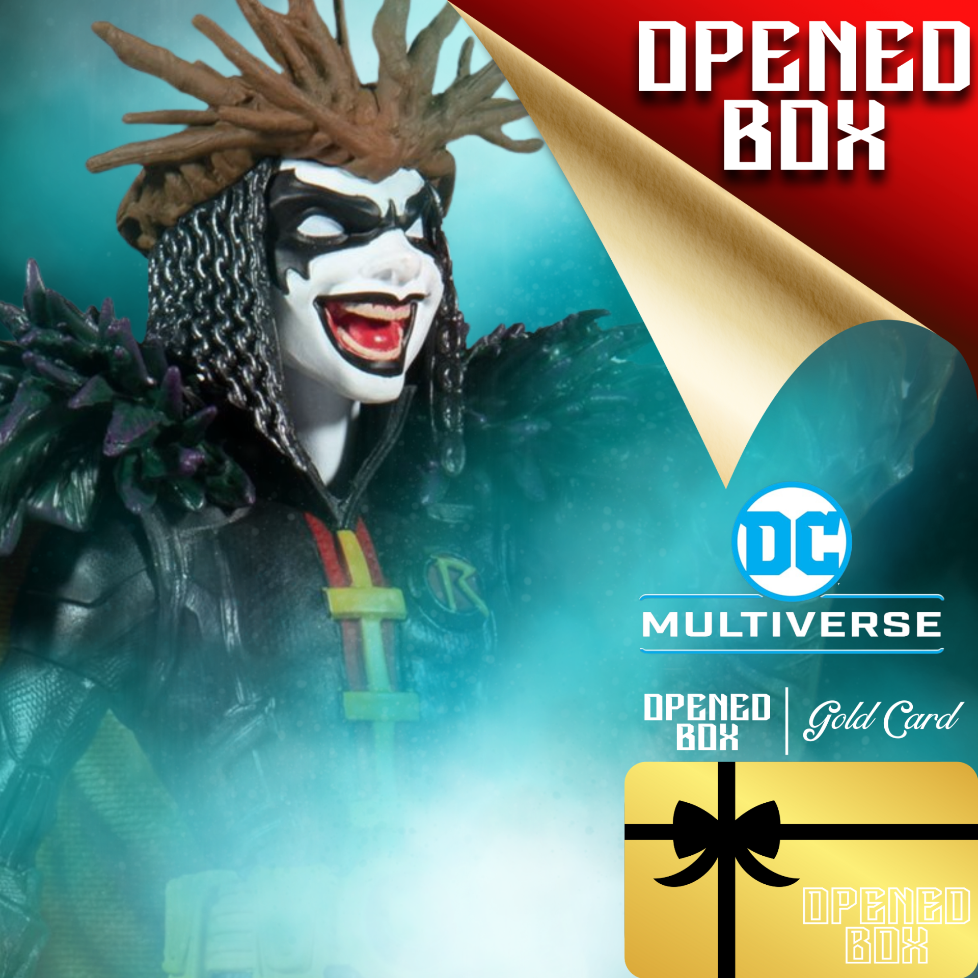 (OPENED BOX | GOLD CARD) - DC Multiverse Dark Nights Death Metal Series: Robin King Aksiyon Figür