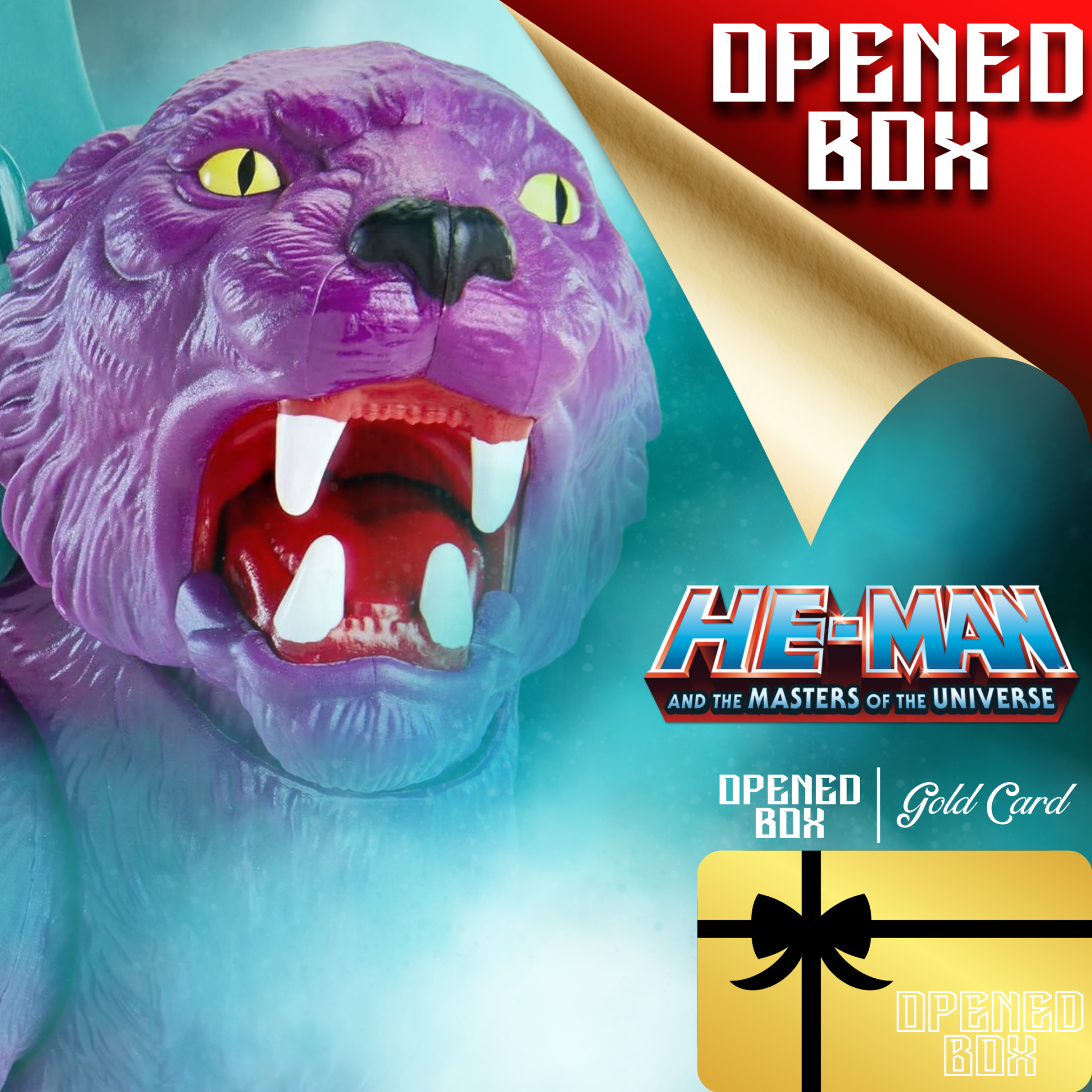 (OPENED BOX | GOLD CARD) - He-Man And The Masters Of The Universe Series: Panthor Aksiyon Figür