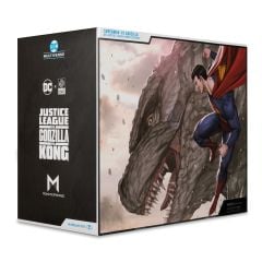 DC Multiverse DC Justice League Monsterverse  Series: Superman vs. Godzilla MegaFig 2-Pack (2'li Paket) Aksiyon Figür