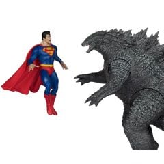DC Multiverse DC Justice League Monsterverse  Series: Superman vs. Godzilla MegaFig 2-Pack (2'li Paket) Aksiyon Figür