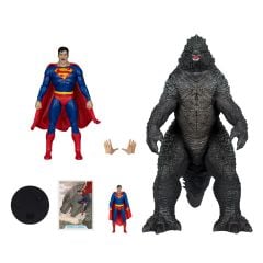 DC Multiverse DC Justice League Monsterverse  Series: Superman vs. Godzilla MegaFig 2-Pack (2'li Paket) Aksiyon Figür