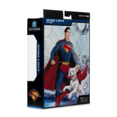 DC Multiverse Superman 2025 Movie Series: Superman & Krypto (Deluxe Theatrical Edition) Aksiyon Figür