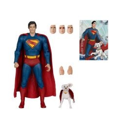 DC Multiverse Superman 2025 Movie Series: Superman & Krypto (Deluxe Theatrical Edition) Aksiyon Figür