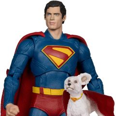 DC Multiverse Superman 2025 Movie Series: Superman & Krypto (Deluxe Theatrical Edition) Aksiyon Figür