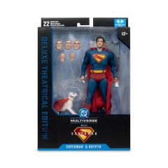 DC Multiverse Superman 2025 Movie Series: Superman & Krypto (Deluxe Theatrical Edition) Aksiyon Figür